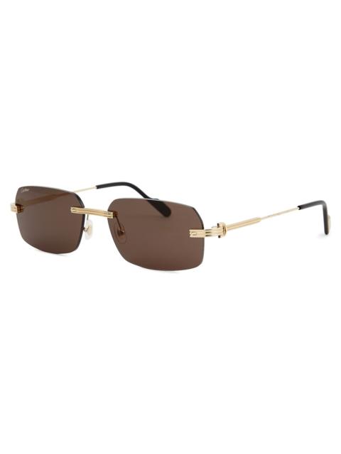 Cartier Première De Cartier Gold-tone Rimless Sunglasses, Sunglasses