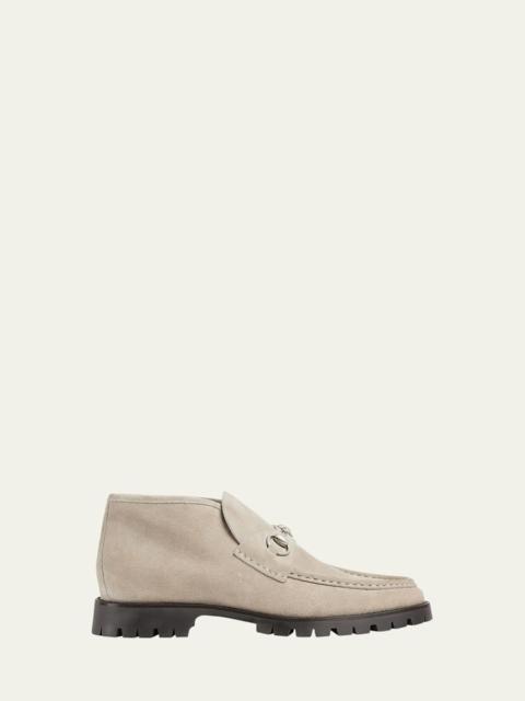 Men's Sylke Suede Bit Lug-Sole Chukka Boots
