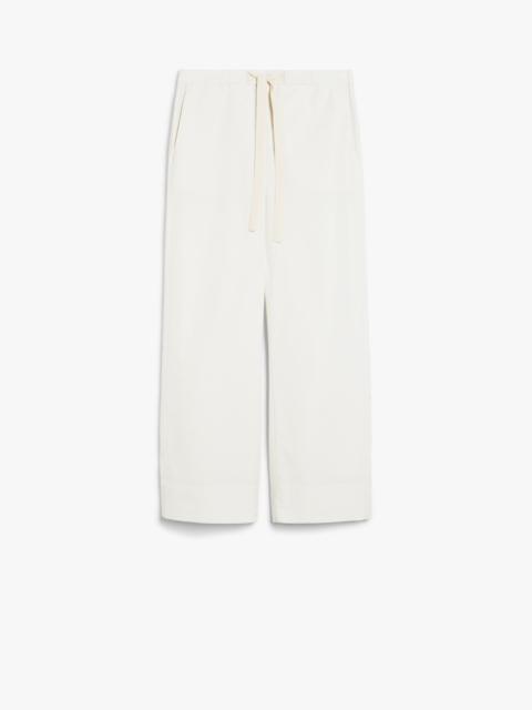 ARGENTO Poplin drawstring trousers