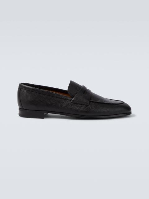 Milton leather penny loafers