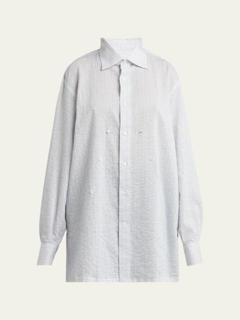 Stripe Button Down Blouse