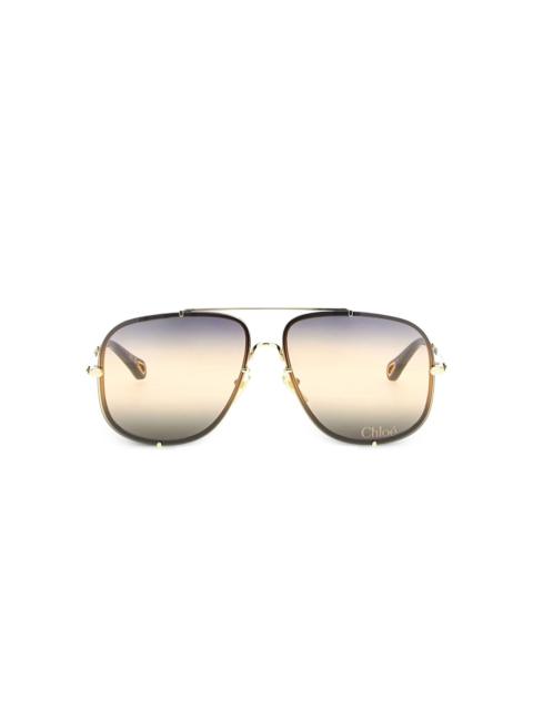 pilot-frame sunglasses