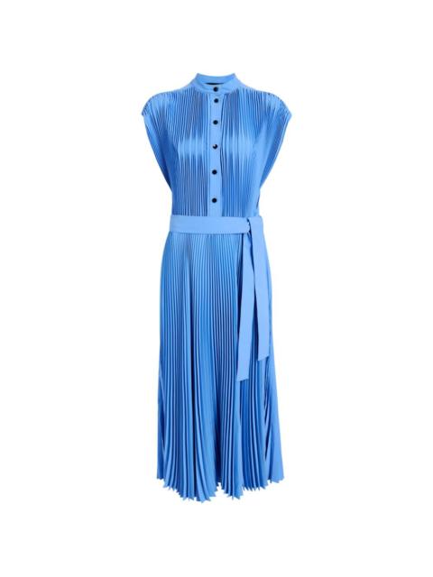 Farah pleated midi dress