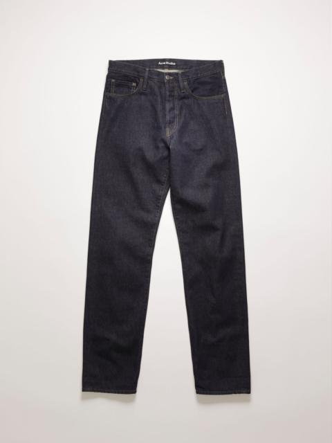 Face patch jeans indigo blue