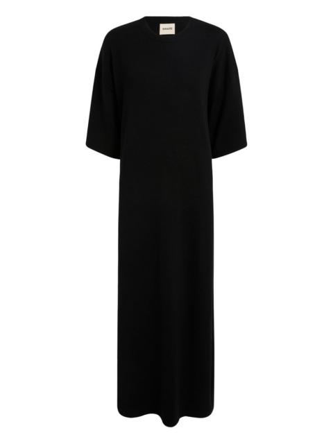crew-neck maxi dress