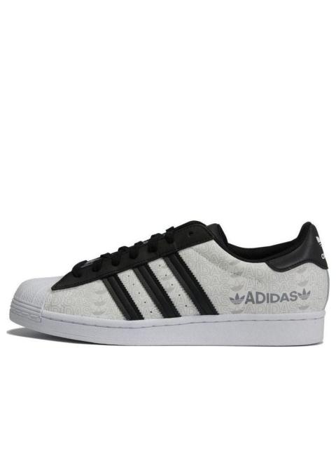 adidas Superstar 'Reflective Allover Logo - White Black' GW7254