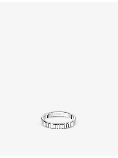 Quatre Grosgrain 18ct white gold wedding band