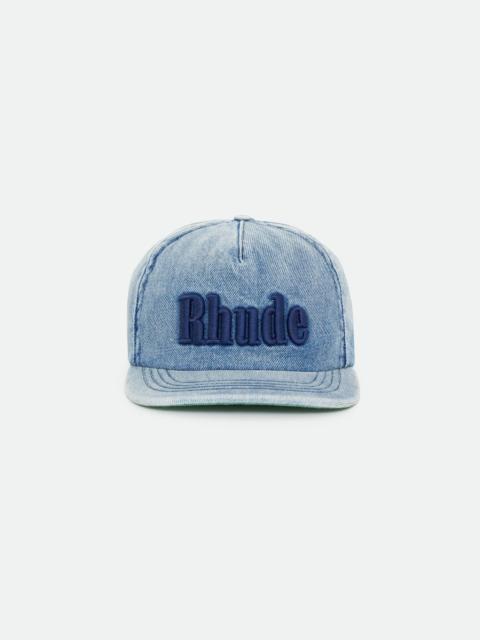 RHUDE LOGO DENIM HAT