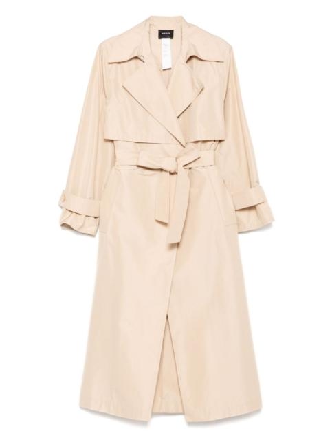 mulberry silk trench coat