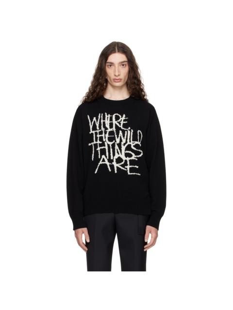Black 'Where The Wild Things Are' Wool Sweater