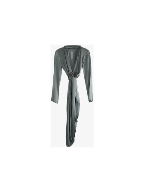 Rick Owens CharmeUSe Wrap Dress Wahed Indigo