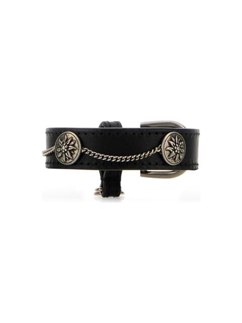 Black Leather Bracelet