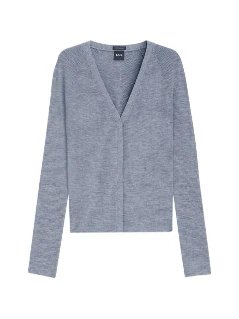 V-neck cardigan