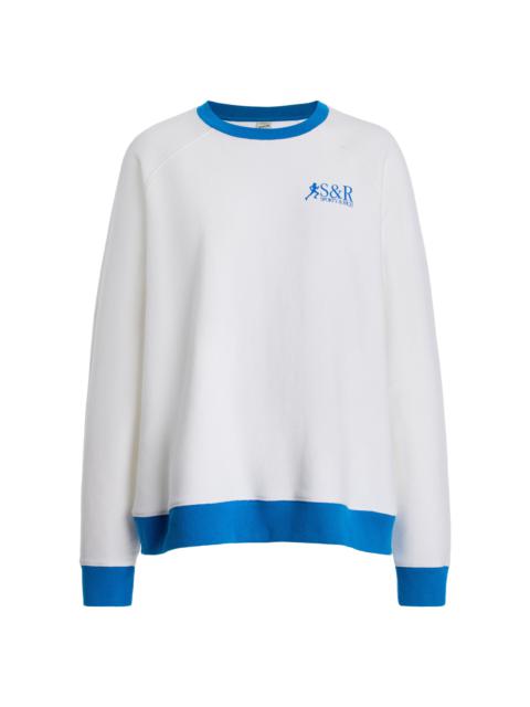 SR Runner Cotton-Blend Sweatshirt white
