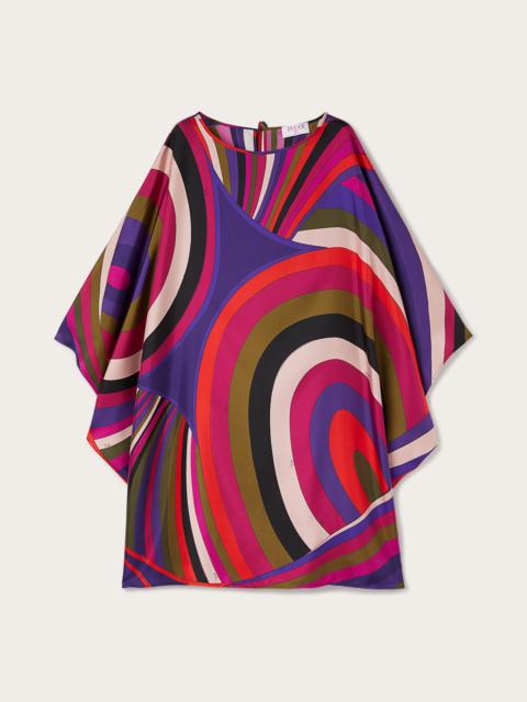 IRIDE PRINT SHORT KAFTAN