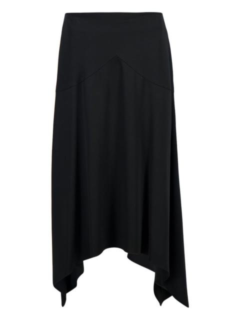 satin midi skirt