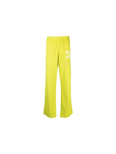 OFF-WHITE Arrows-Motif Slim Fit Track Sweatpants Lime Green