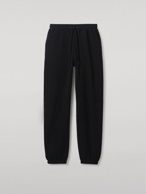 Tapered Cashmere Black Joggers