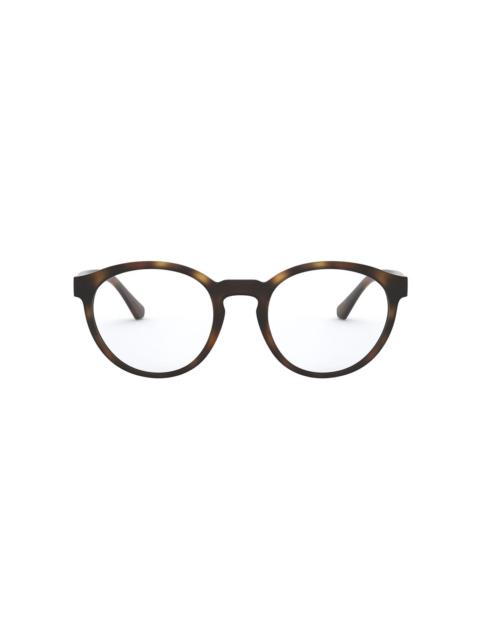 tortoiseshell round-frame glasses