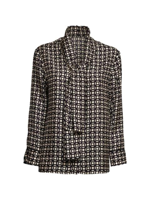 Vittoria geometric-print shirt