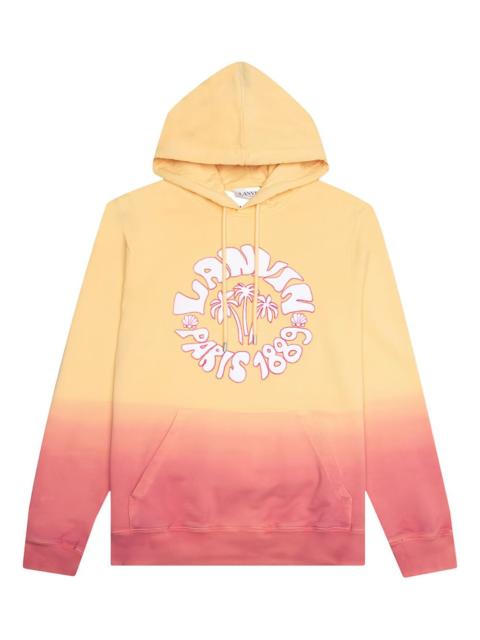 ombre palm-tree hoodie
