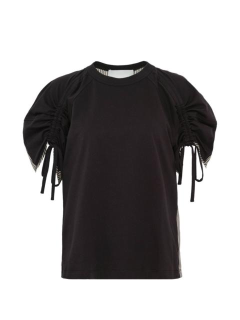 ruched short-sleeve T-shirt