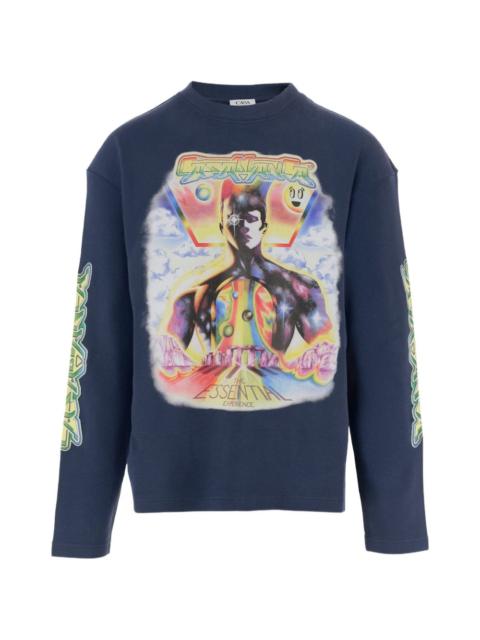 printed long-sleeve T-shirt