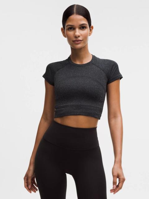 Swiftly Tech Cropped Short-Sleeve Shirt 2.0 *Sparkle