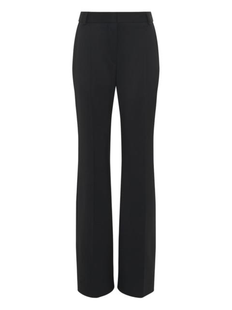 virgin-wool straight trousers