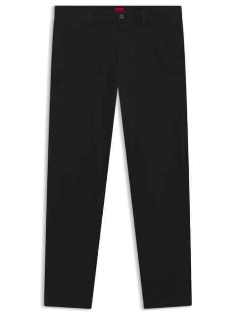 SLIM-FIT TROUSERS IN STRETCH-COTTON GABARDINE