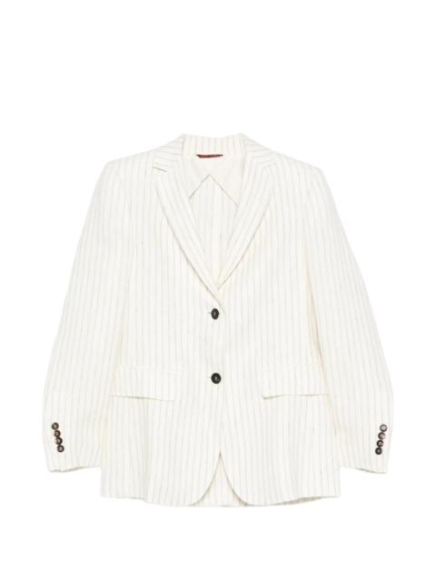 Max Mara Studio Striped Button Jacket