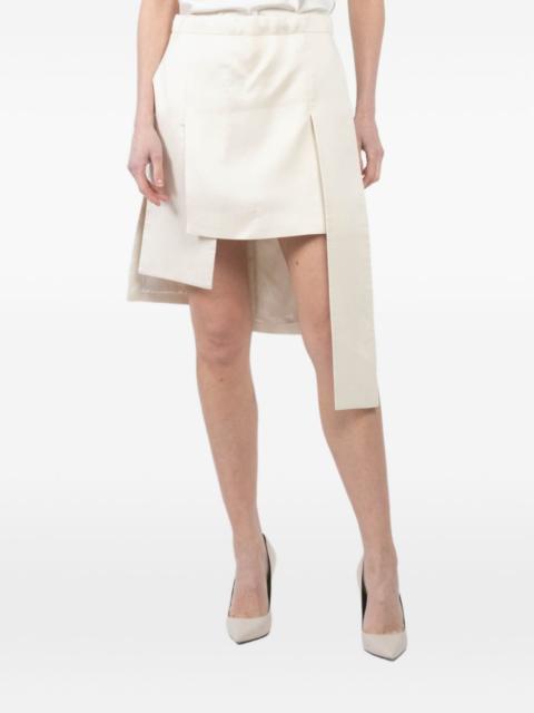 asymmetrical-panel skirt