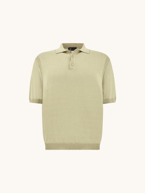 POLO SHIRT IN SILK AND COTTON