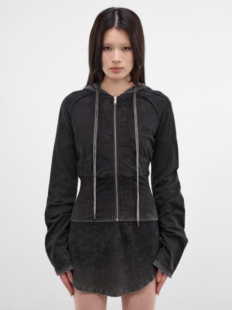 Black Bellona Deconstructed Zip Hoodie