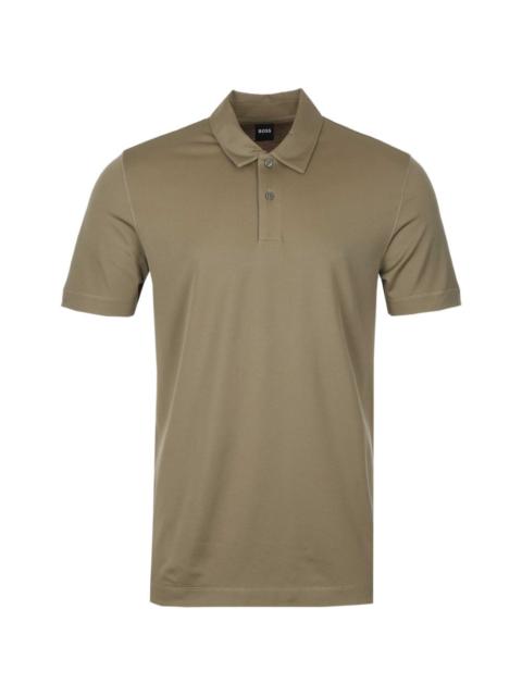 buttoned collar polo shirt