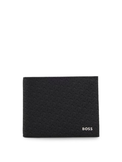 TRIFOLD WALLET WITH MONOGRAM PATTERN