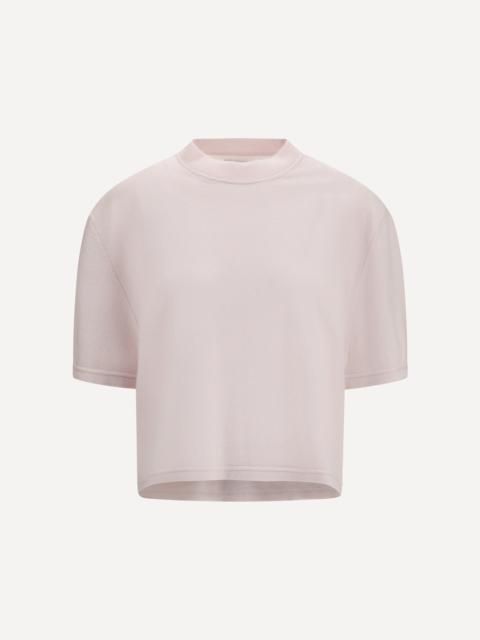 Cropped T-Shirt with round neckline