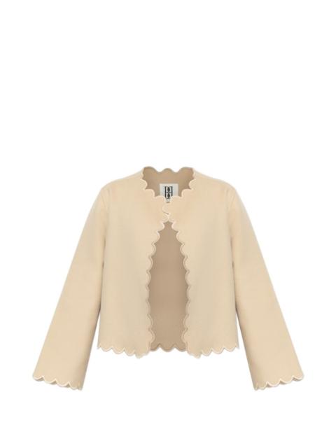 Vibetta scalloped-edge jacket