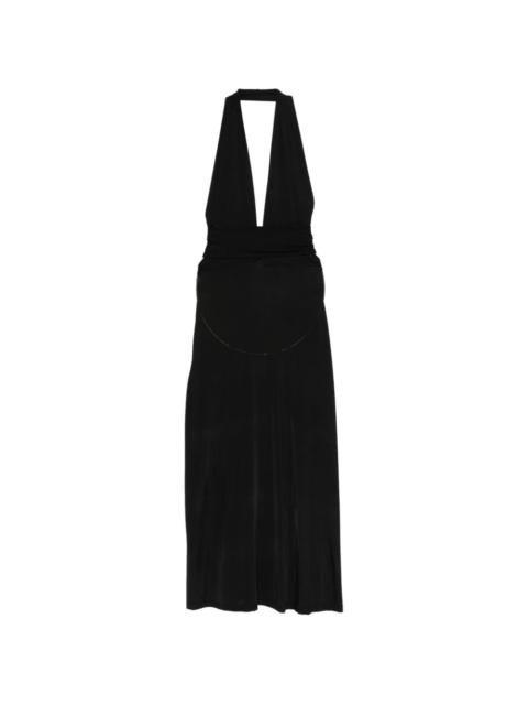 Zirra V-neck midi dress