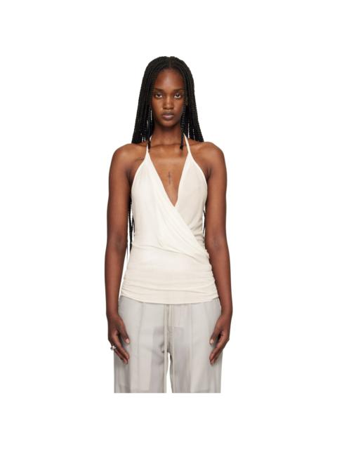 Off-White Temple Draped Top
