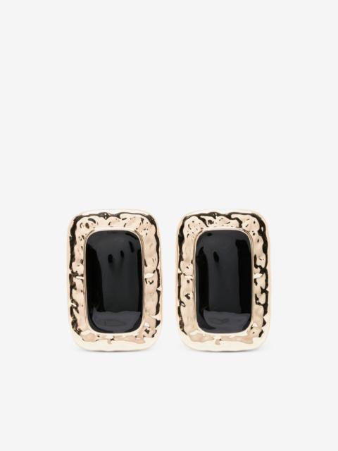 rectangular-shape earrings