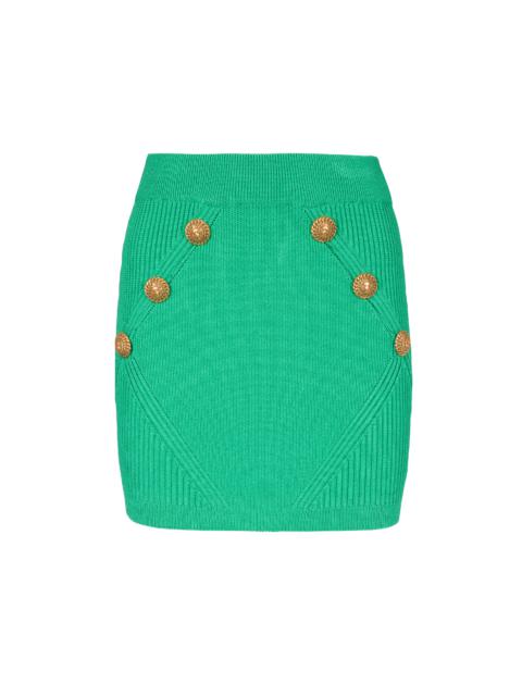 Short knitted skirt
