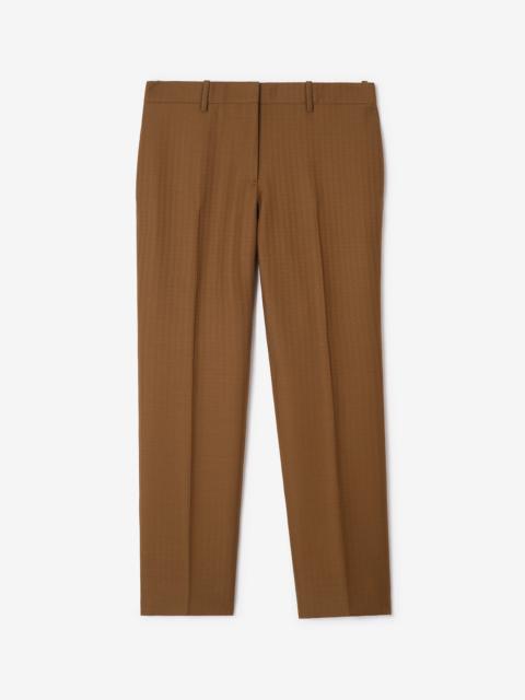 Wool Mohair Tailored Trousers