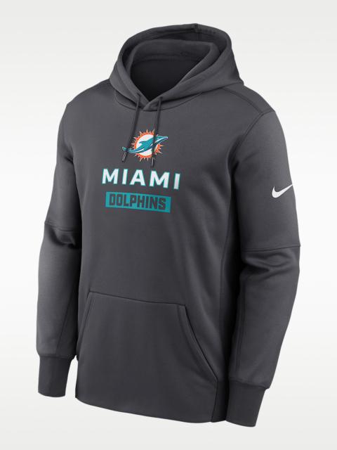 Miami Dolphins Toss Sweep Men’s Nike Therma NFL Pullover Hoodie