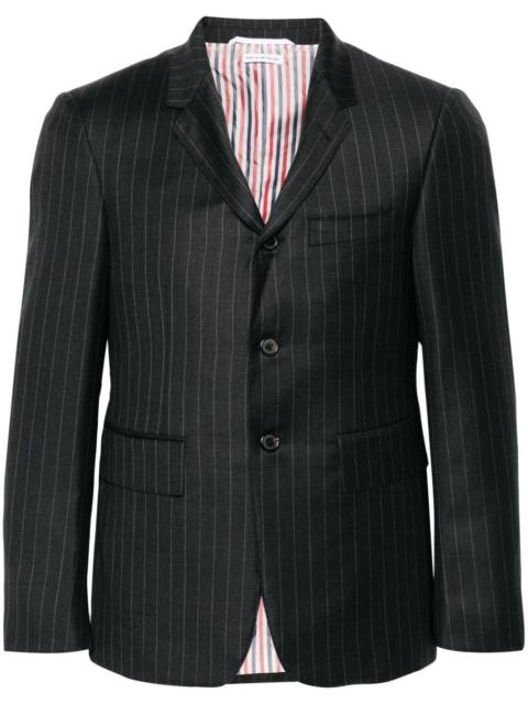 pinstripe wool blazer