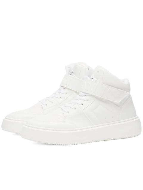 GANNI Sporty Mix Cupsole High Top Velcro Sneaker
