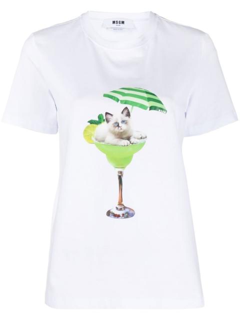 graphic-print crew-neck T-shirt