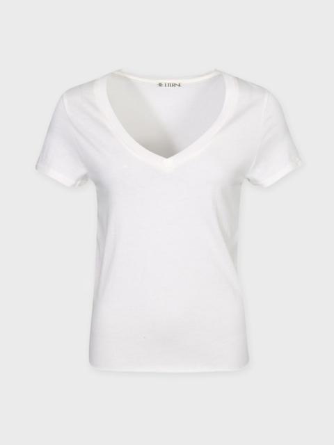 Top V-Neck T-Shirt Ivory