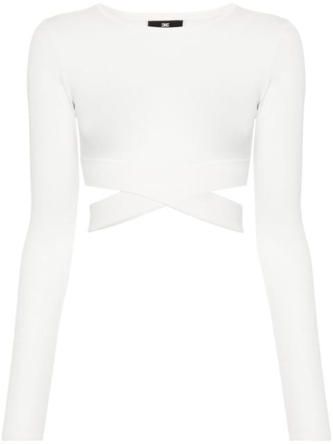 cut-out cropped sweater