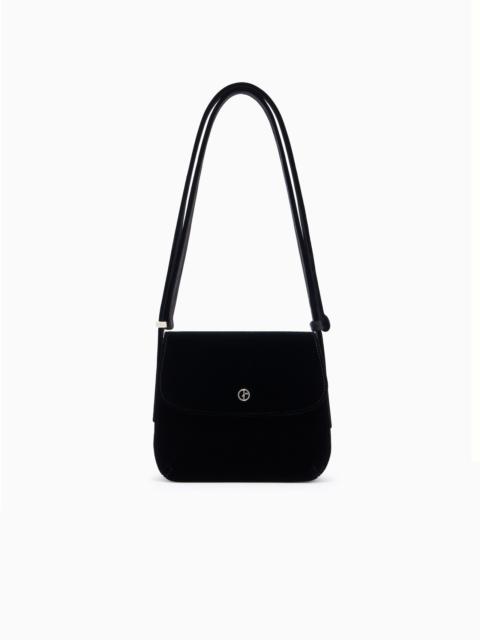 Small, velvet la Prima shoulder bag
